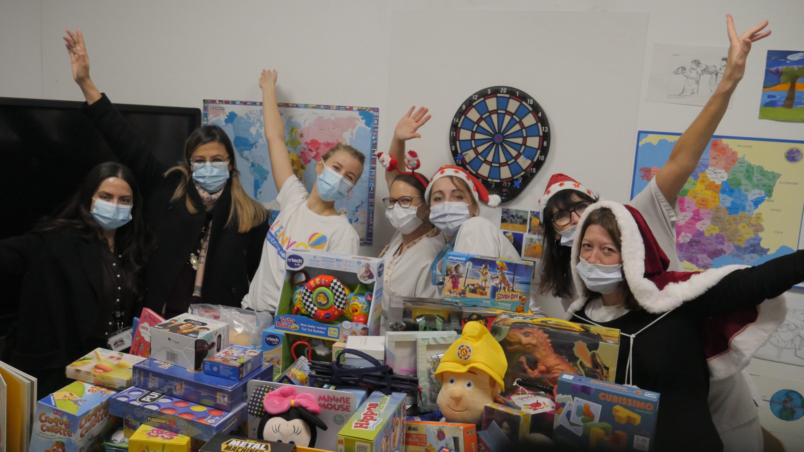 Actions de Noël pour les enfants hospitalisés